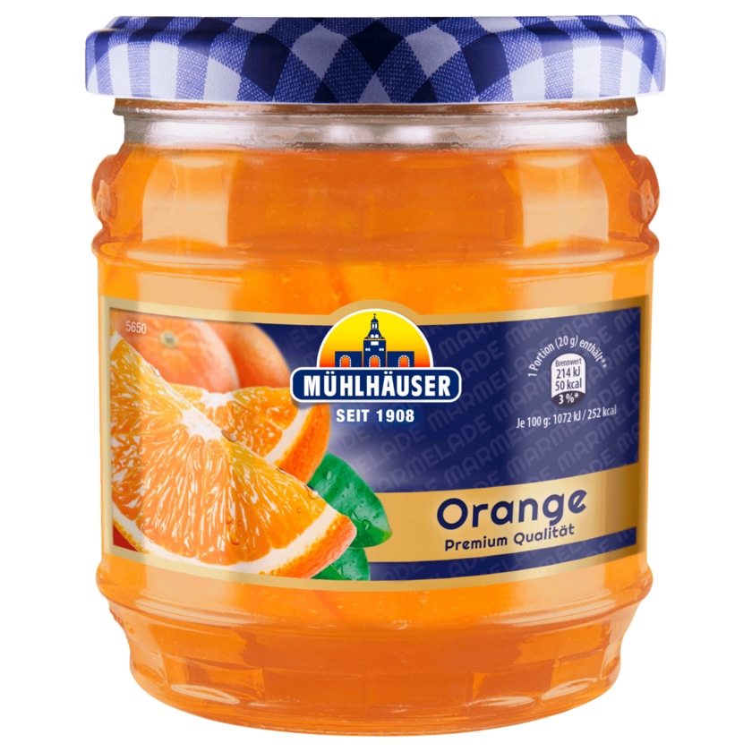 Mühlhäuser Orange Marmelade 450g